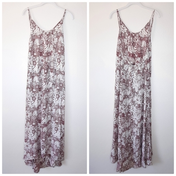 Flynn Skye Navy Poppy Scoop Back Maxi Dress S - Picture 2 of 3